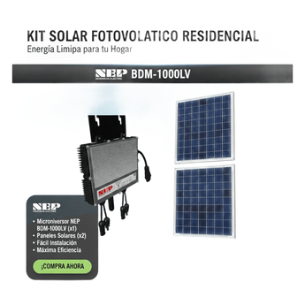 Energía solar NEP BDM1000LVKIT