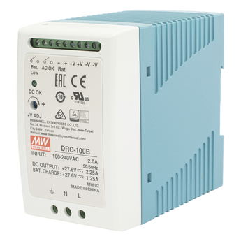 Fuentes de alimentación para seguridad Meanwell DRC-100-B