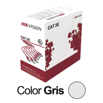 Cable UTP en bobina Hikvision DS-1LN5E-S