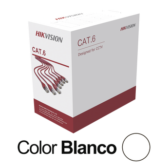 Cable UTP en bobina Hikvision DS-1LN6U-W/CCA