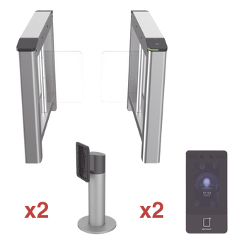 Torniquetes y puertas de cortesía Hikvision DS-K3B220-KIT