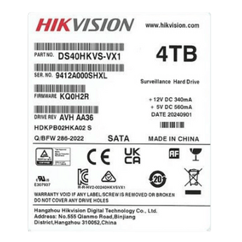 Almacenamiento para videovigilancia Hikvision DS40HKVS-VX1