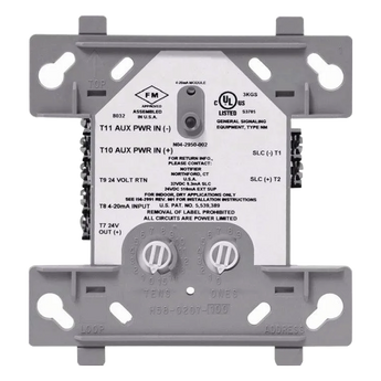 Paneles de detección de incendio Notifier FMM-4-20