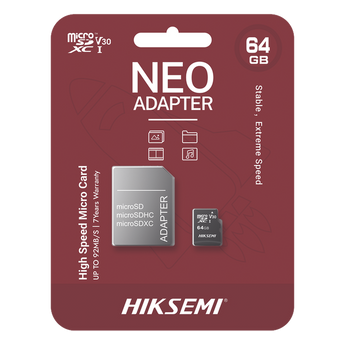 Tarjetas microSD HIKSEMI HS-TF-C1/64G/NEO/A