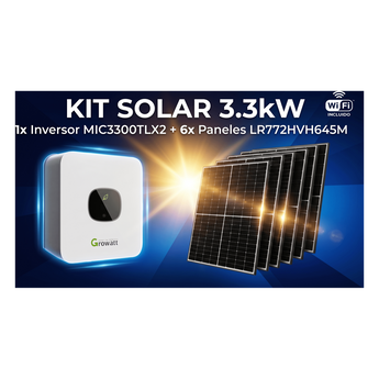 Energía solar Growatt MIC3300KIT2