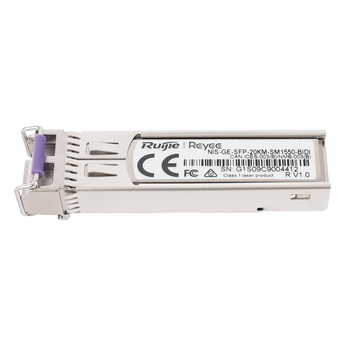 Transceptores y módulos SFP Ruijie NIS-GE-SFP-20KM-SM1550-BIDI