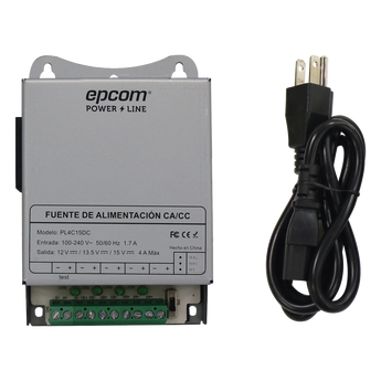 Fuentes de alimentación para seguridad EPCOM Powerline PL-4C-15DC