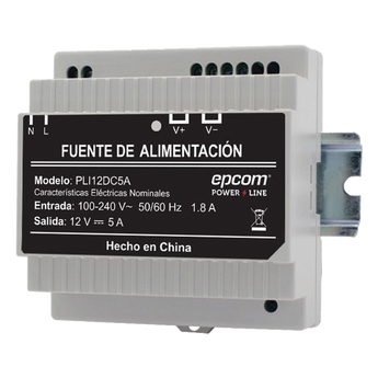Fuentes de poder industriales EPCOM Powerline PLI-12-DC-5A