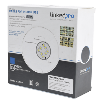 Cable UTP en bobina LinkedPro PRO-CAT-5E/100M
