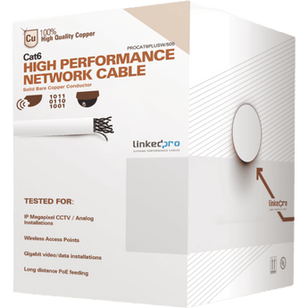 Cable UTP en bobina LinkedPro PRO-CAT-6-PLUS-W/500-V2