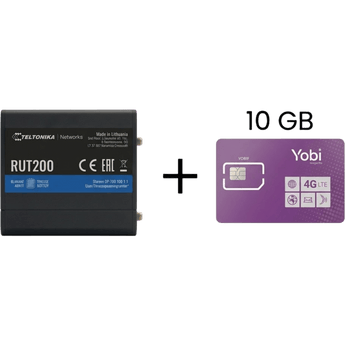 Routers Teltonika RUT200+10GBYOBI