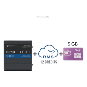 Routers Teltonika RUT200+1YRMS+5GBYOBI