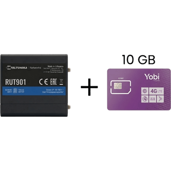 Routers Teltonika RUT901+10GBYOBI
