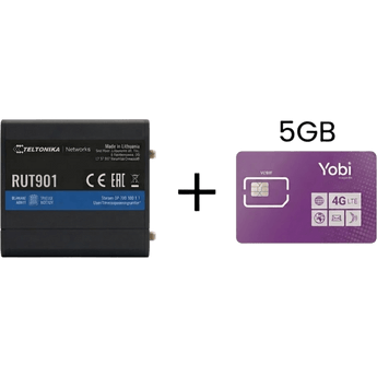 Routers Teltonika RUT901+5GBYOBI
