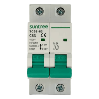 Multicontactos y protectores contra picos Suntree SCB8-63C63/2P