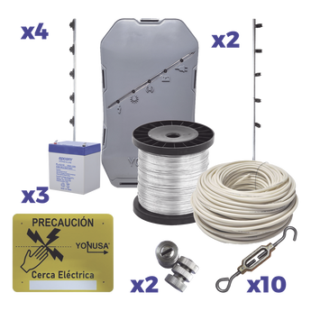 Cercas eléctricas y postes Yonusa SYSNG-HS-25M-KIT