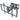 Soporte Manhattan 60" negro