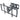 Soporte Manhattan 60" negro — vista 2